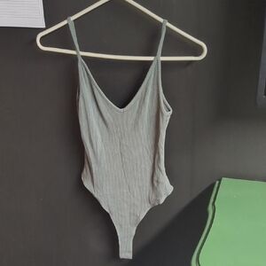 Gray Minimalist Tank Top with Thin Straps